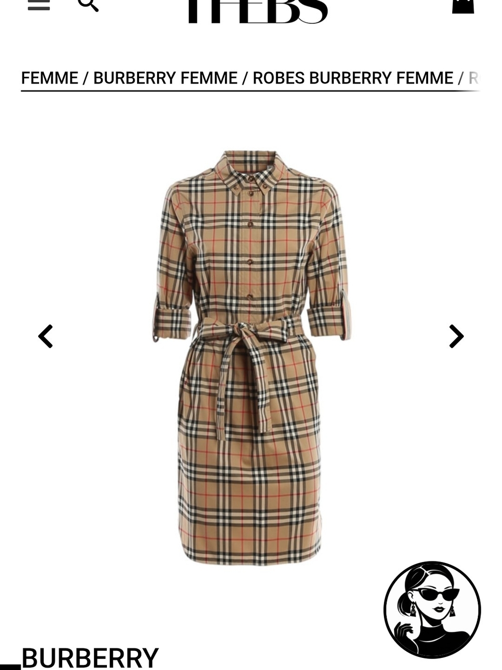 Burberry Beige, Black and Red Classic Check Button-Up Size: 8 US - Picture 5 of 7